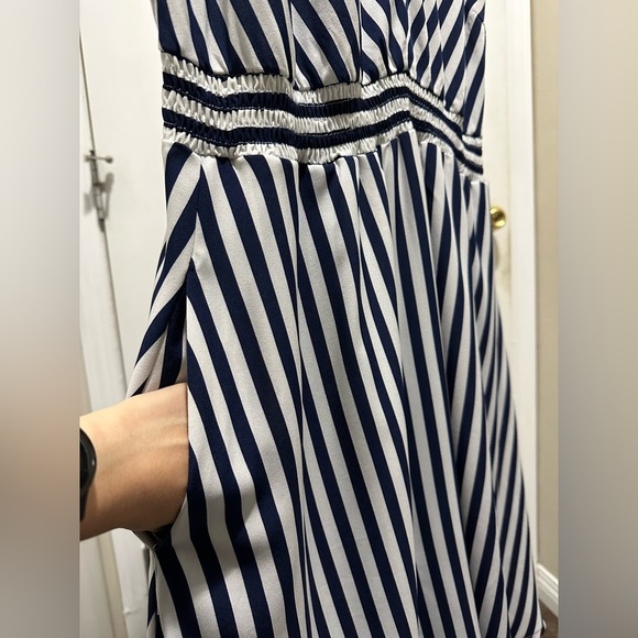 BloomChic Plus Size 2XL Striped Shirred Dolman Sleeve Dress us18-20 - Picture 5 of 6